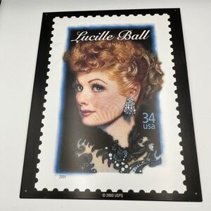 Lucille Ball Metal Stamp‎ Sign Desperate Enterprises 2000 USPS Comedy TV
